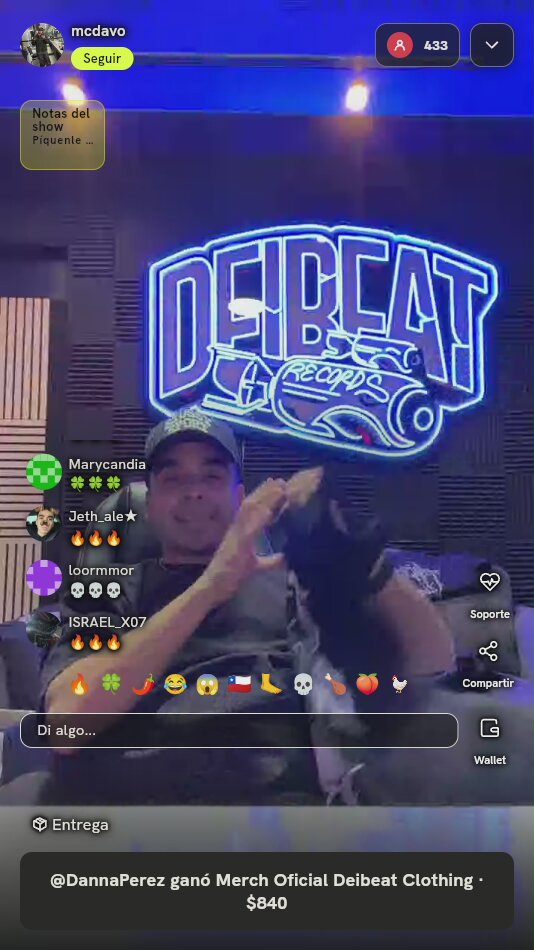 Playera Deibeat Clothing Negra