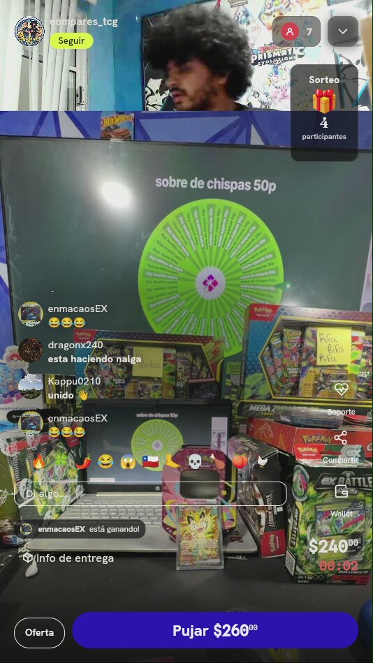 3 Giros de Ruleta Pokémon TCG