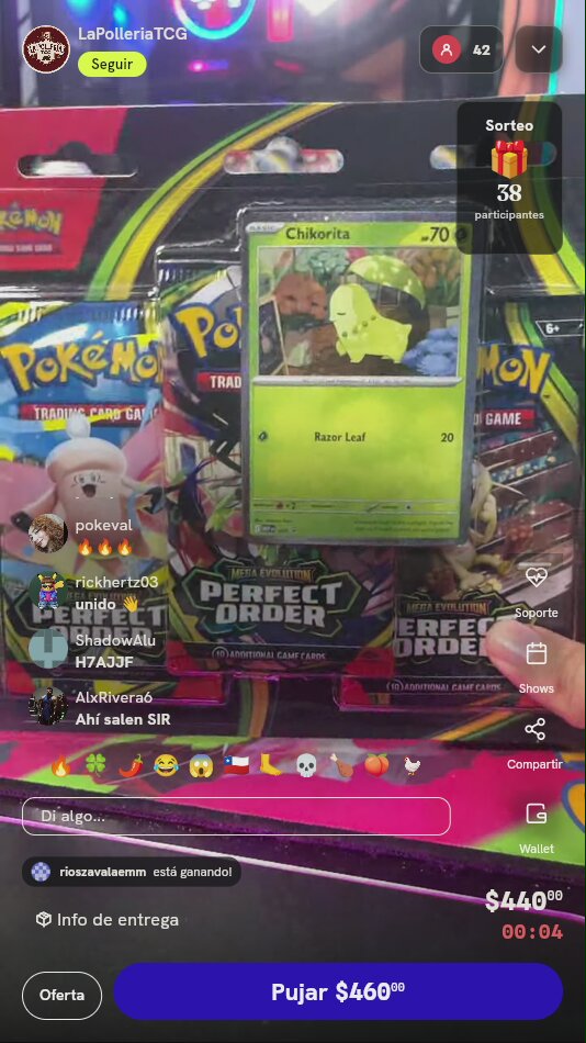 Blíster Pokémon Perfect Order Chikorita