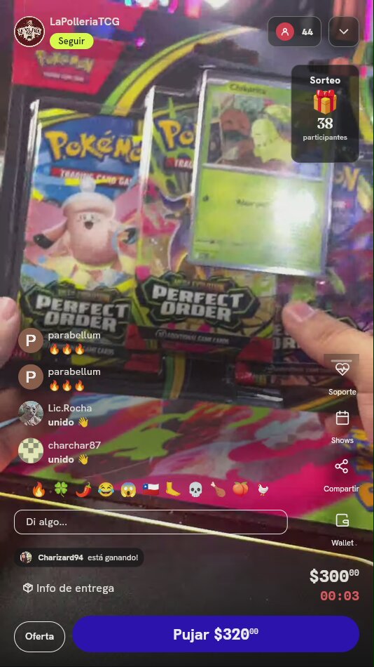 Blíster Pokémon Perfect Order Chikorita