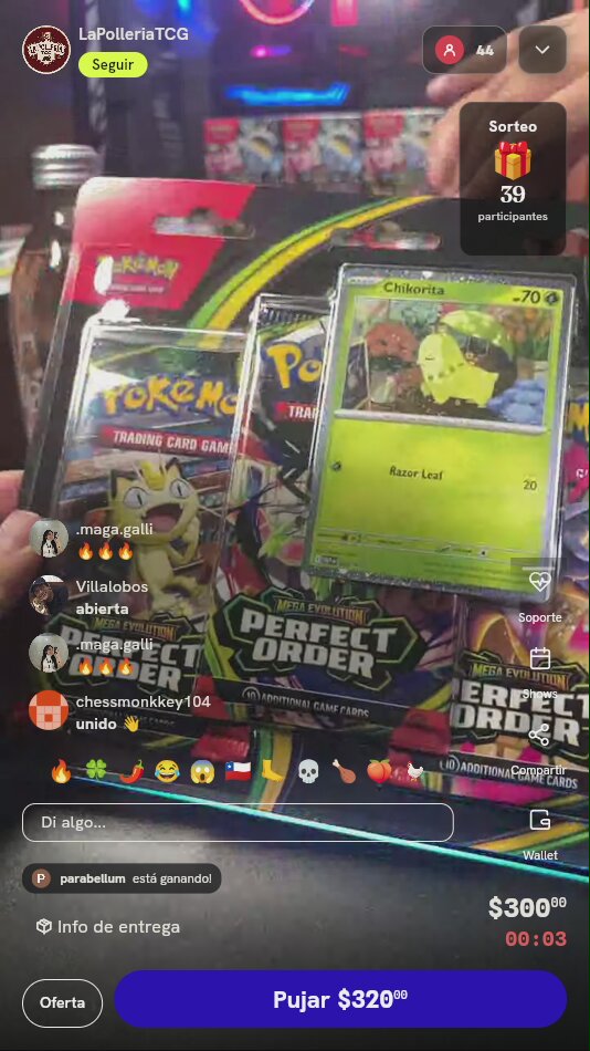 Blíster Pokémon Perfect Order Chikorita