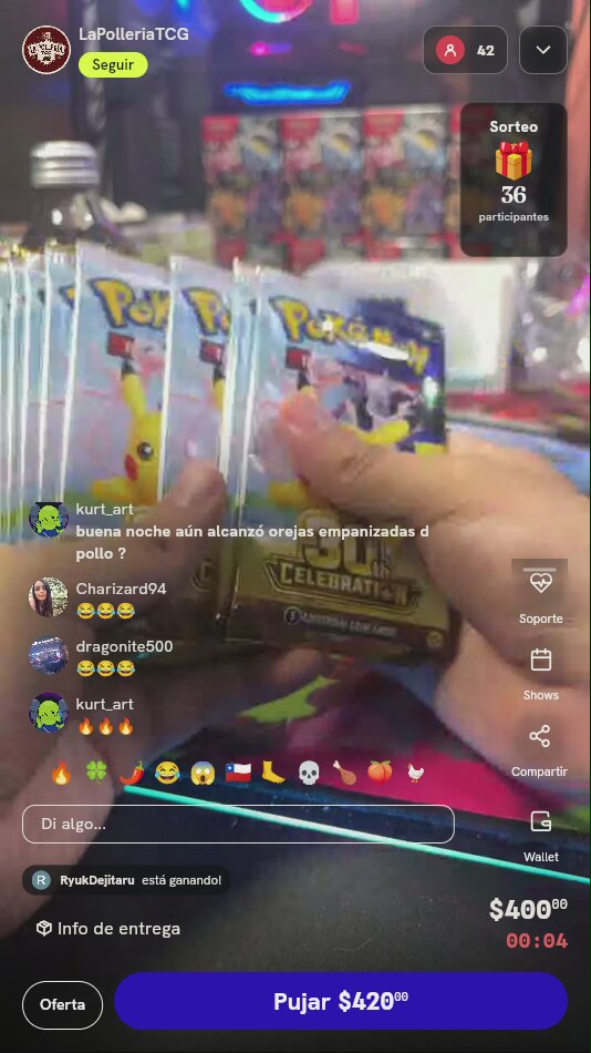 Lote de 9 Sobres Pokémon TCG