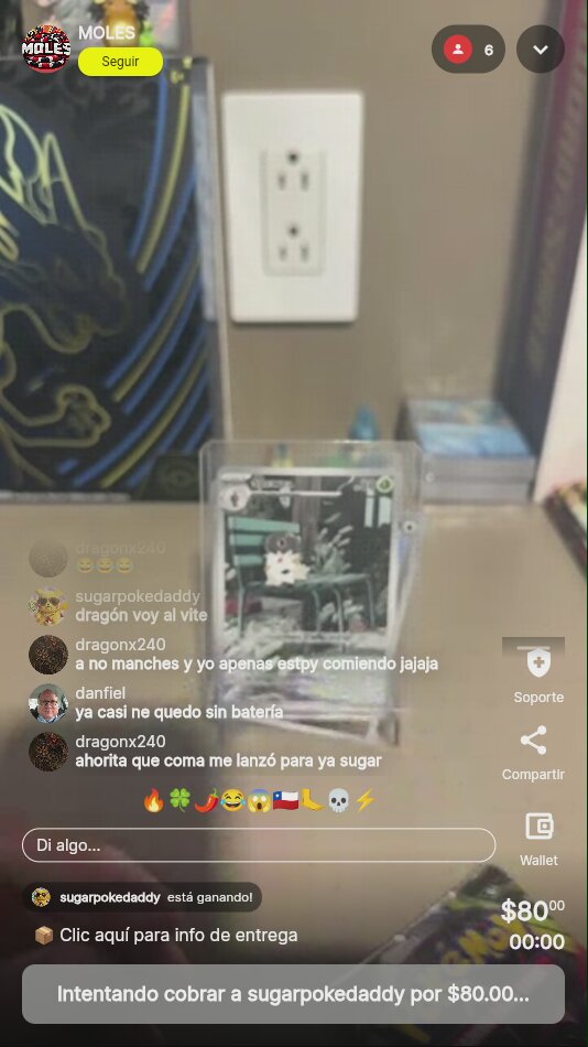 Carta Pokémon con ilustración