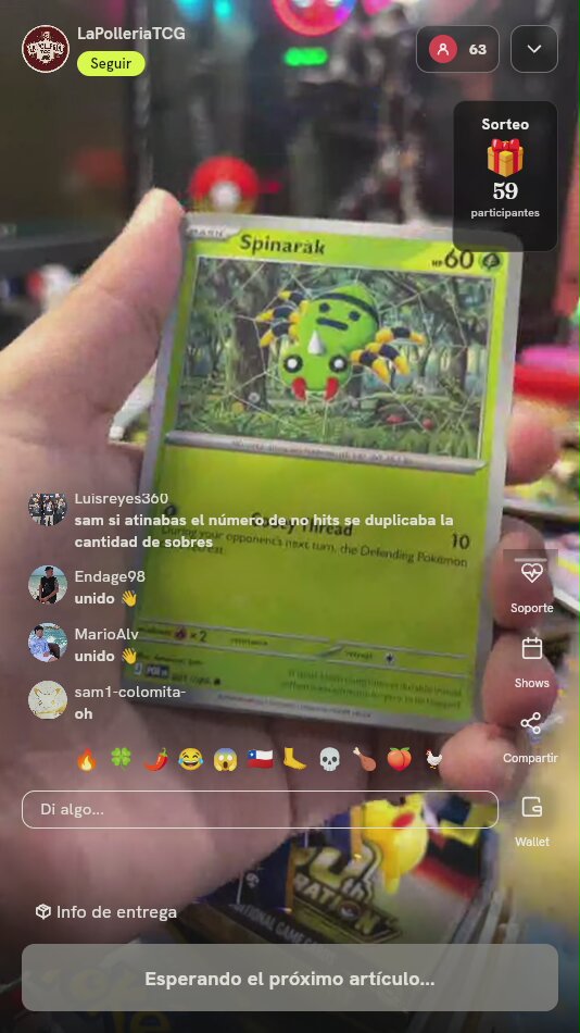 Carta Pokémon Skorupi Perfect Order