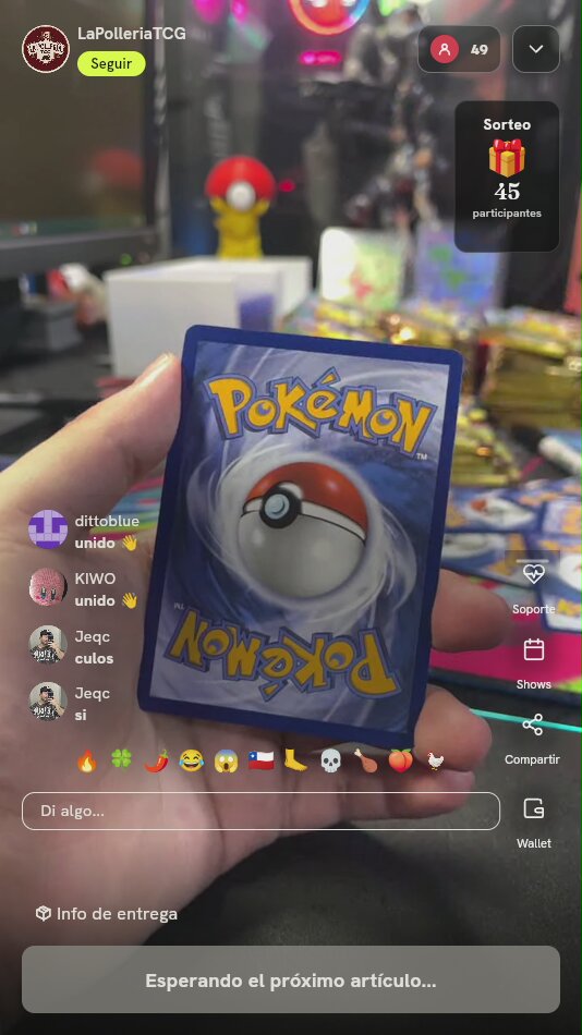Carta Pokémon TCG Individual