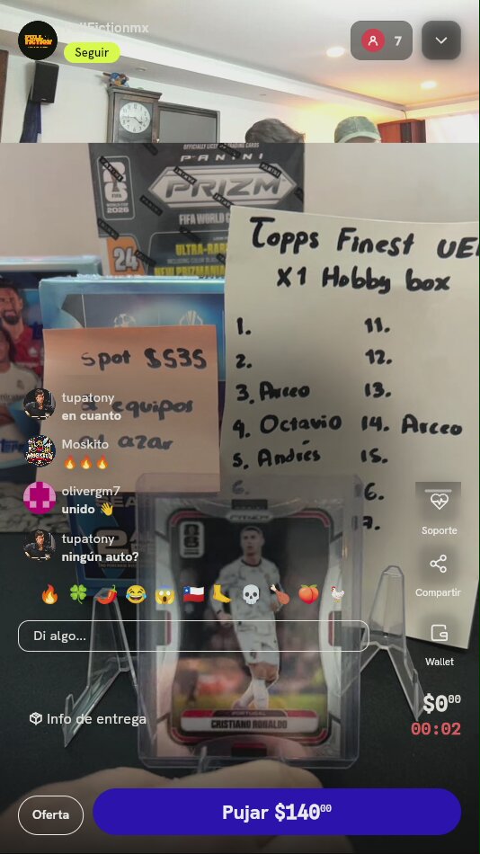 Carta Panini Prizm Cristiano Ronaldo
