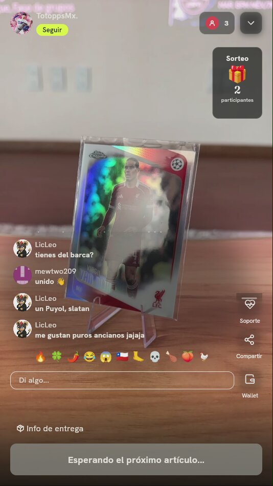 Carta Topps Chrome Virgil van Dijk