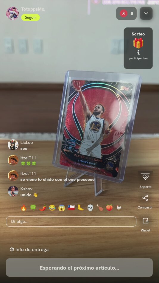 Carta Topps Stephen Curry Player of the Game