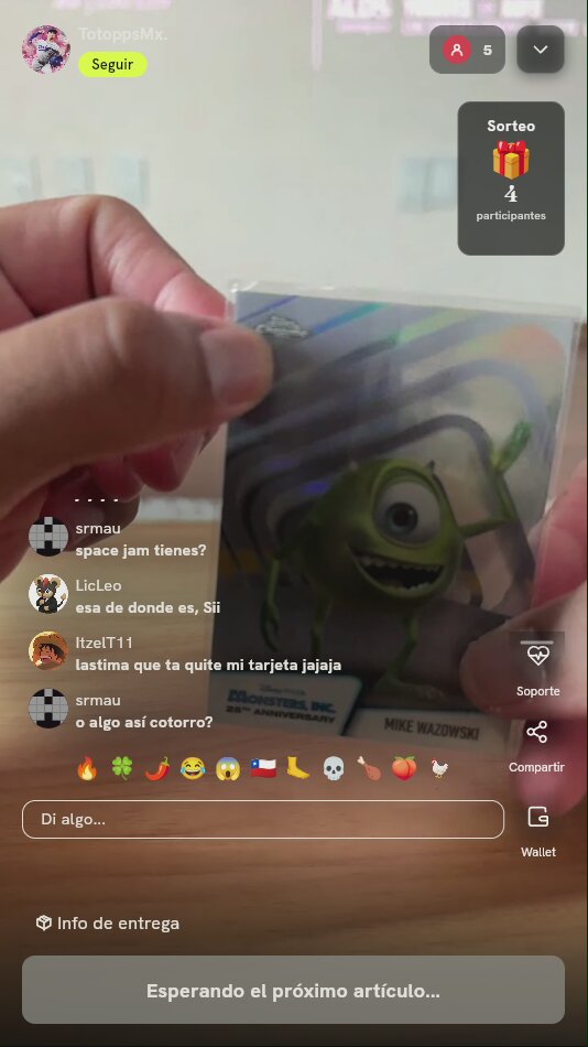 Carta Topps Chrome Mike Wazowski