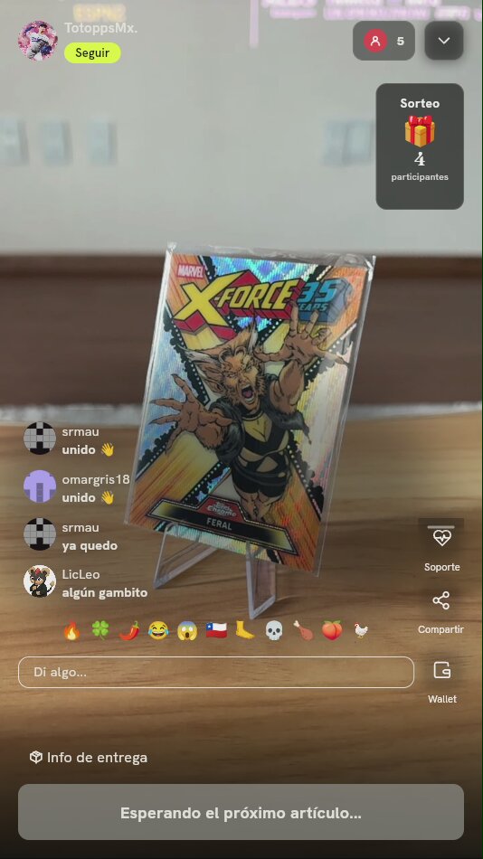 Carta Caliban Topps Chrome Marvel