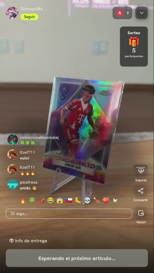 Carta Lennart Karl Topps Chrome Wonderkids