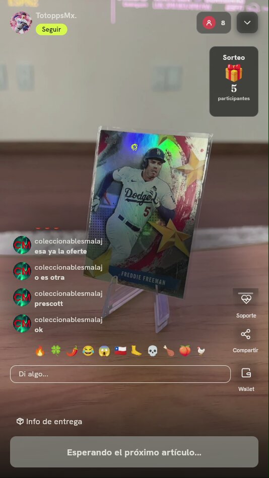 Carta Freddie Freeman Topps Stars of MLB