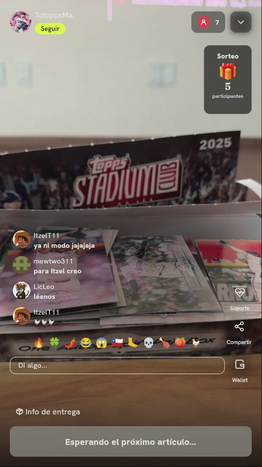 Lote de tarjetas Topps Stadium Club