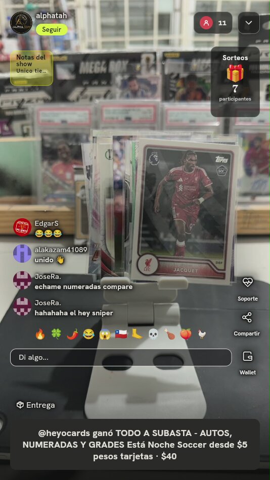 Lote de Cartas Topps Soccer