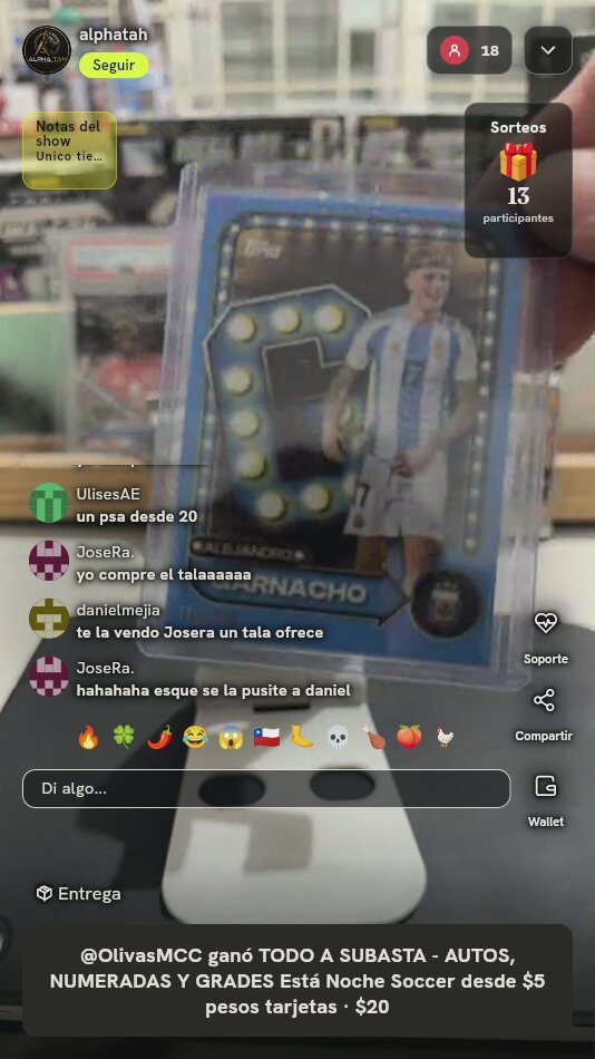 Carta Topps Alejandro Garnacho Name in Lights