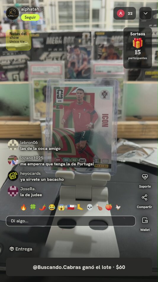 Carta Panini Cristiano Ronaldo Icon