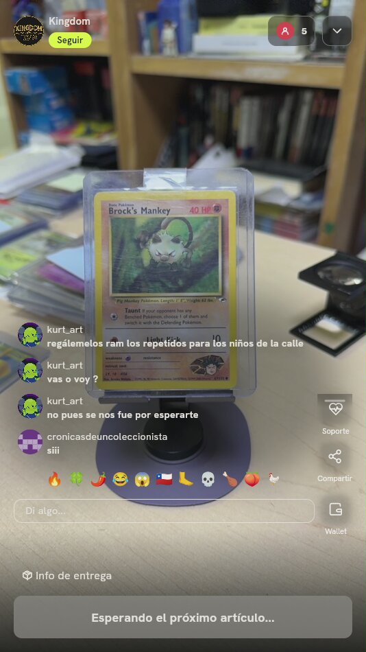 Carta Pokémon Brock's Mankey Vintage