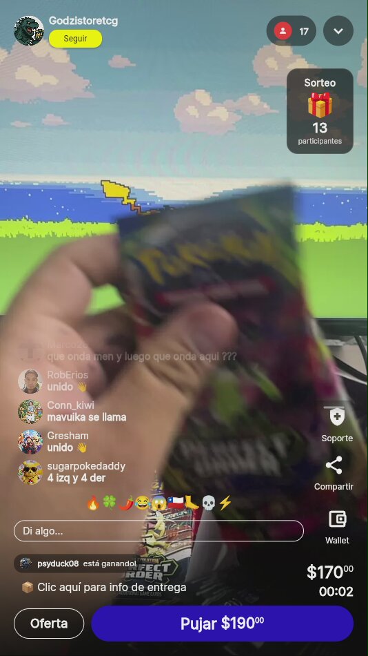 Sobres Pokémon Perfect Order TCG