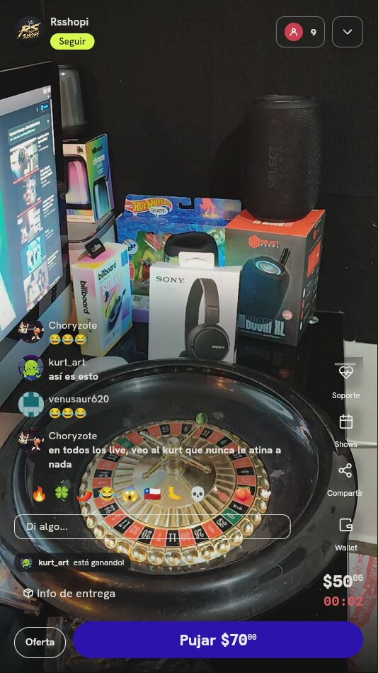 Tiro en ruleta de premios