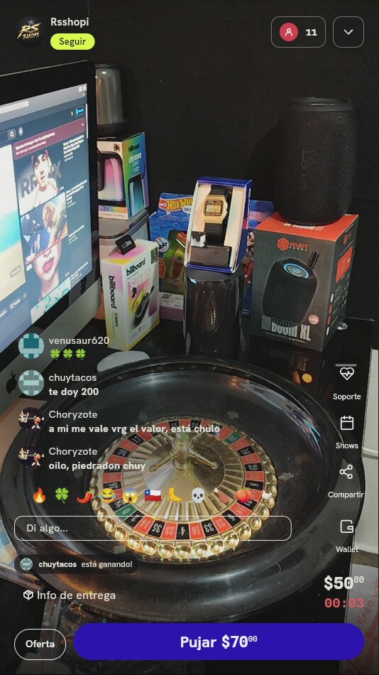 Tiro en ruleta de premios