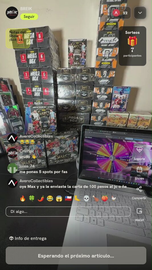 Lote Cajas Panini Select Prizm