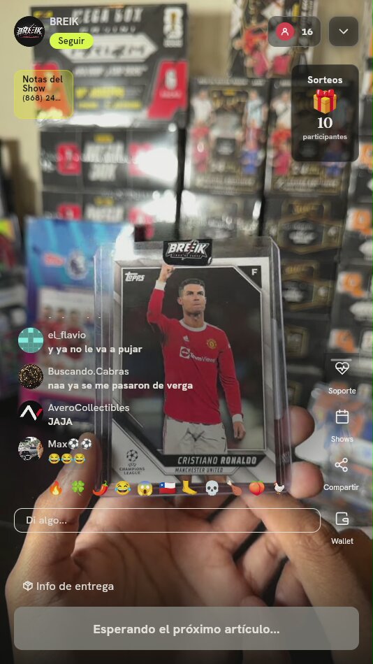 Carta Topps Cristiano Ronaldo Manchester United