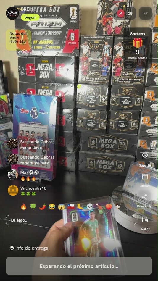 Carta Erik Lira Panini Prizm