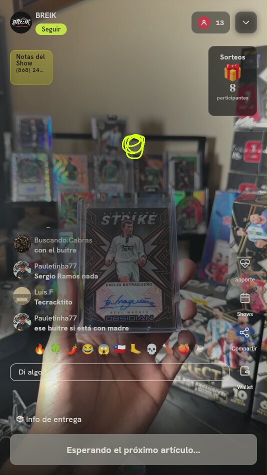 Carta Panini Obsidian Emilio Butragueño Autograph
