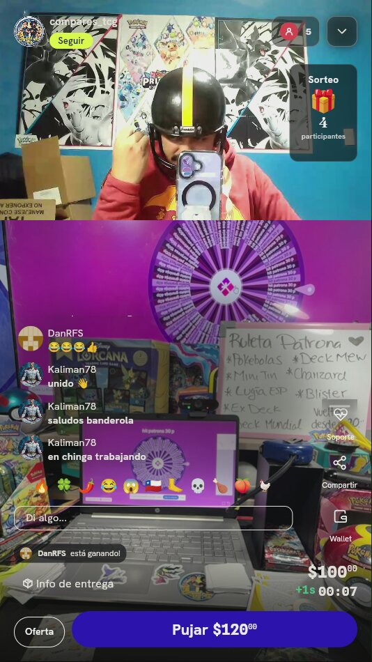 Giro en Ruleta Patrona Pokémon TCG