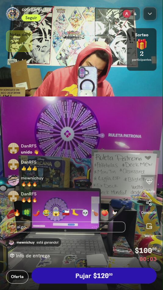 Giro en Ruleta Patrona Pokémon