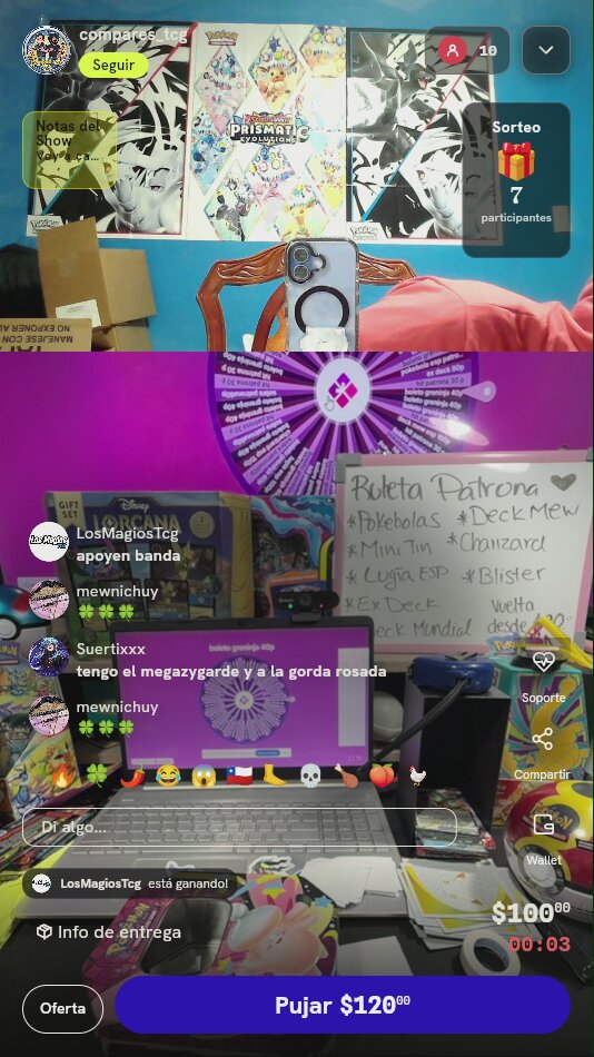 Giro en Ruleta Patrona Pokémon