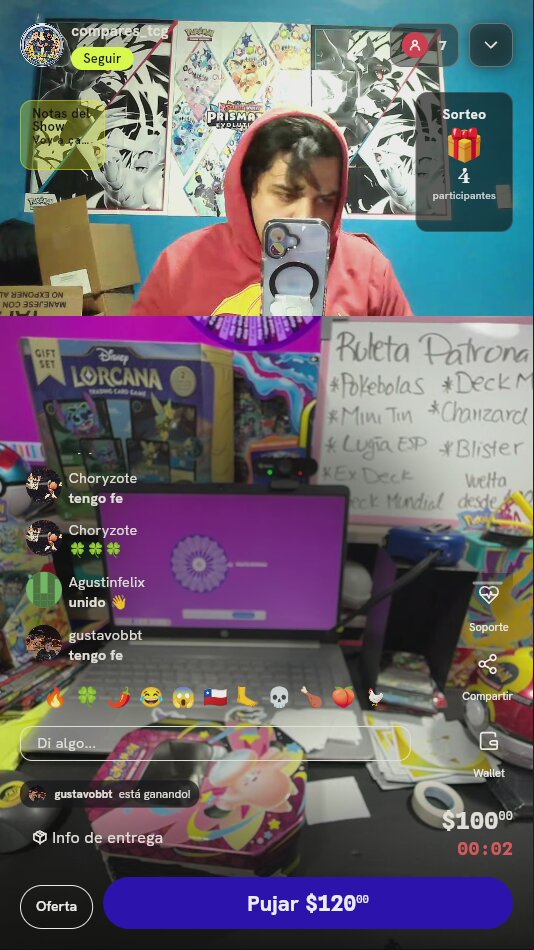 Tiro de Ruleta Patrona Pokémon TCG