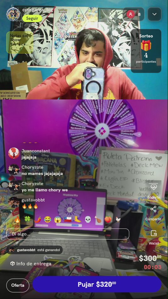Giro en Ruleta Misteriosa Pokémon