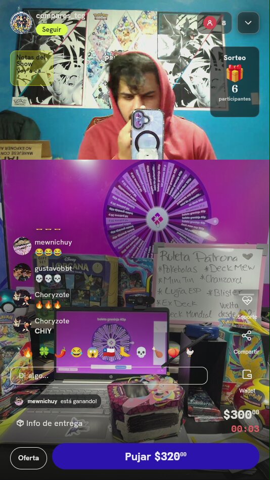 3 Giros de Ruleta Pokémon