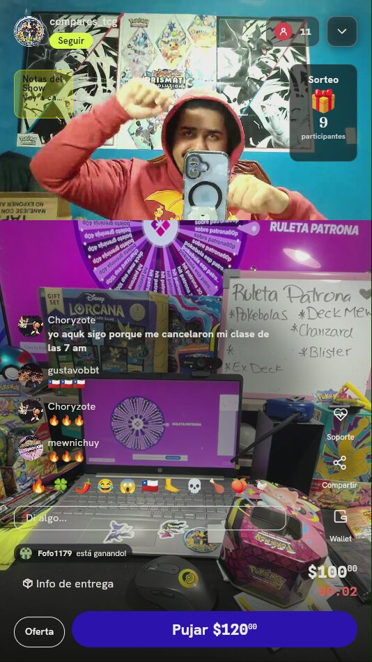 Giro en Ruleta Patrona Pokémon