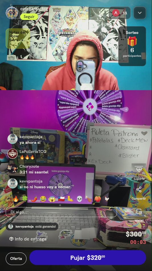 Tiros en Ruleta Patrona Pokémon TCG