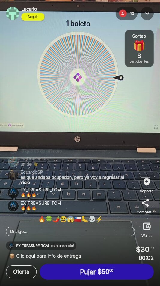 Boleto para Sorteo en vivo