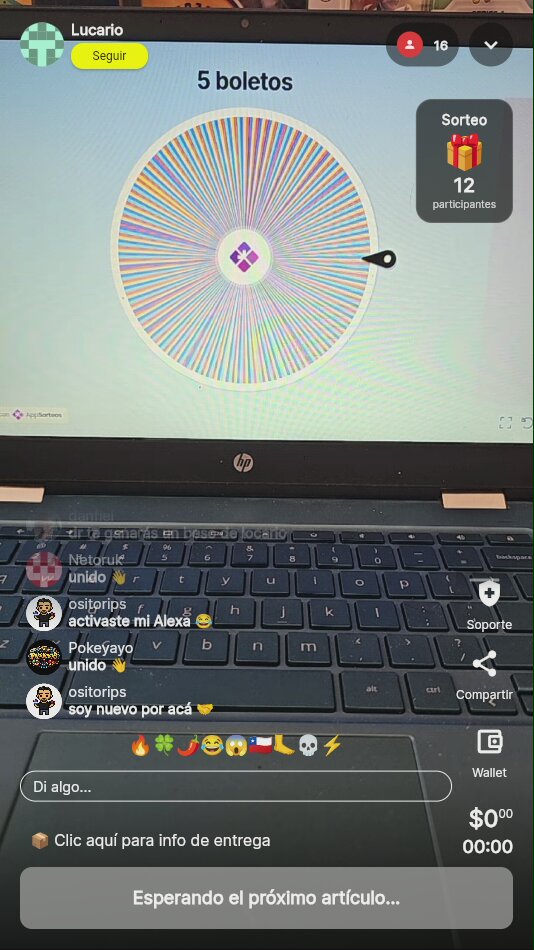 Sorteo en vivo: ¡tres vueltas!