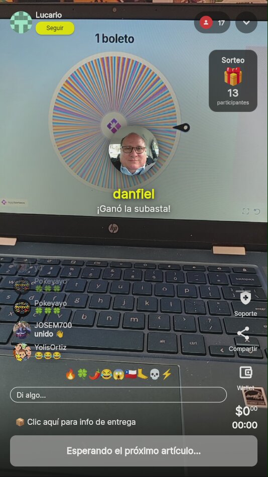 Sorteo en vivo: ¡El ganador!