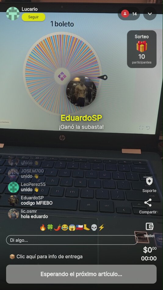 Sorteo en ruleta de la fortuna