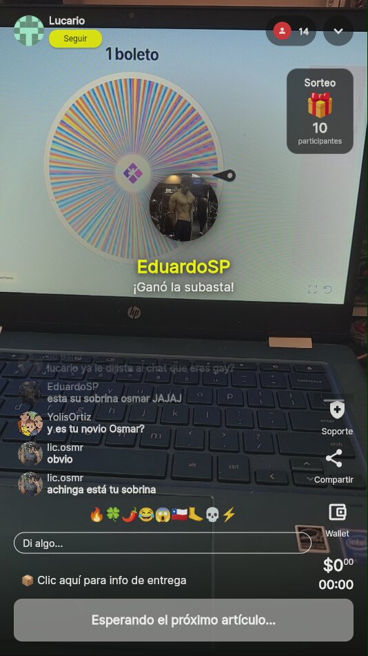 Sorteo en vivo: ¡un boleto!