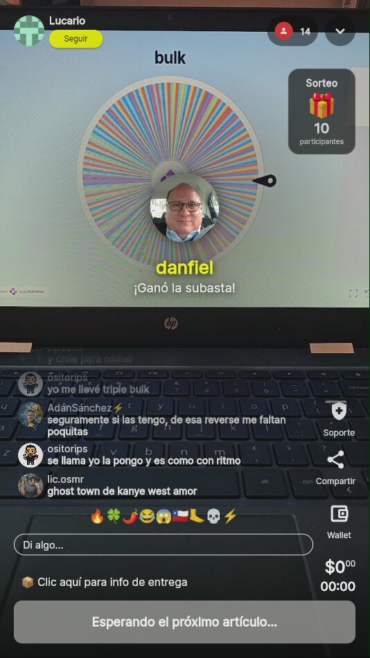Sorteo de bulk en vivo