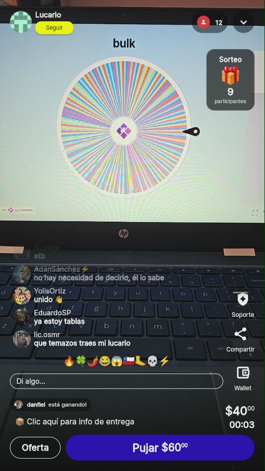 Gira de la suerte en vivo