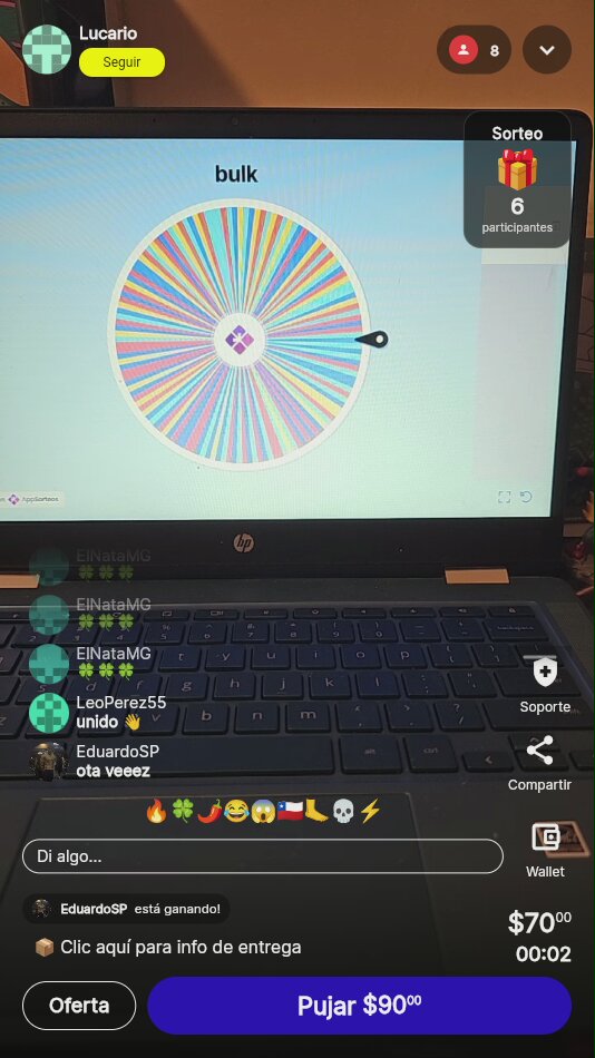 Sorteo en vivo: Rueda de la Suerte