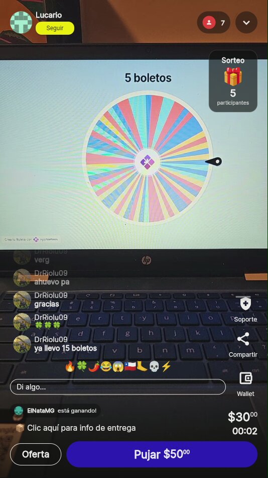 Sorteo Ruleta Boletos Transmisión En Vivo