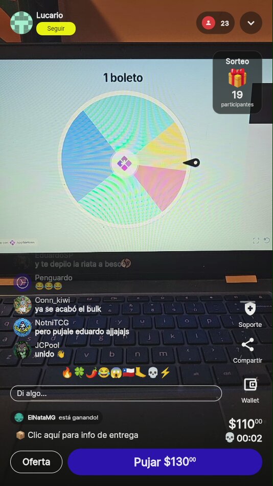 Boleto para Sorteo en Vivo
