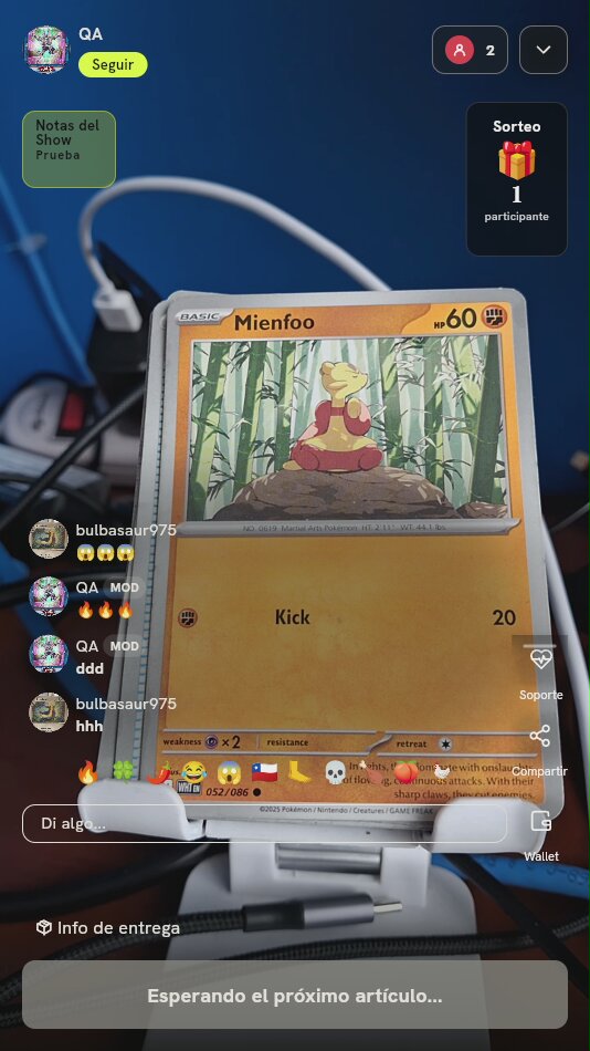 Carta Pokémon Mienfoo White Flare