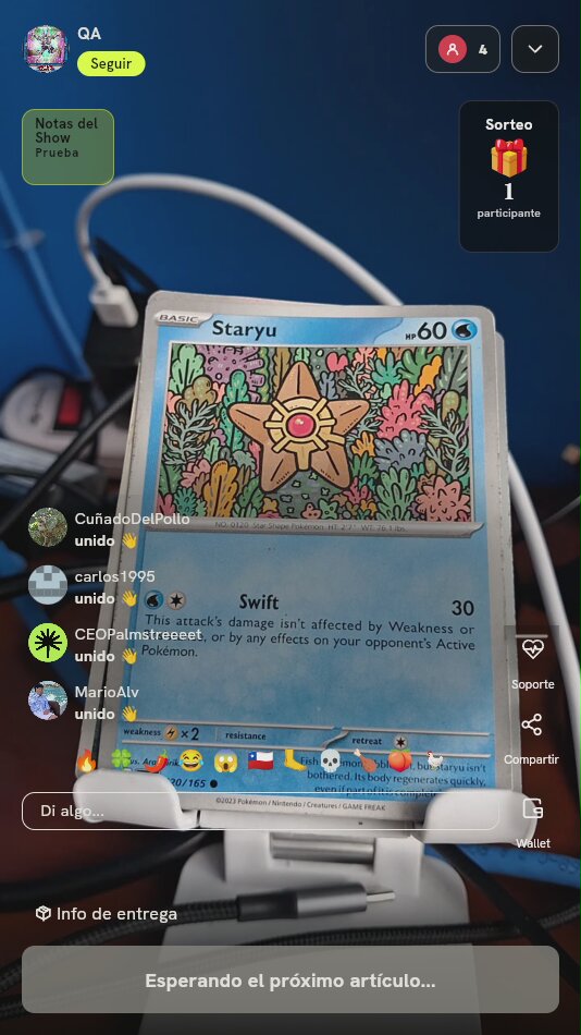 Carta Pokémon Staryu 120/165 151