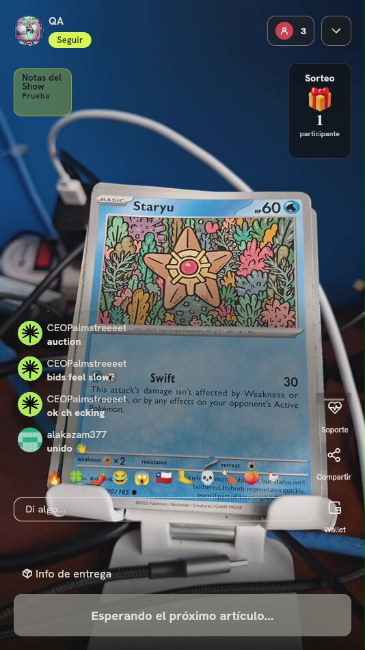 Carta Pokémon Staryu Scarlet Violet 151