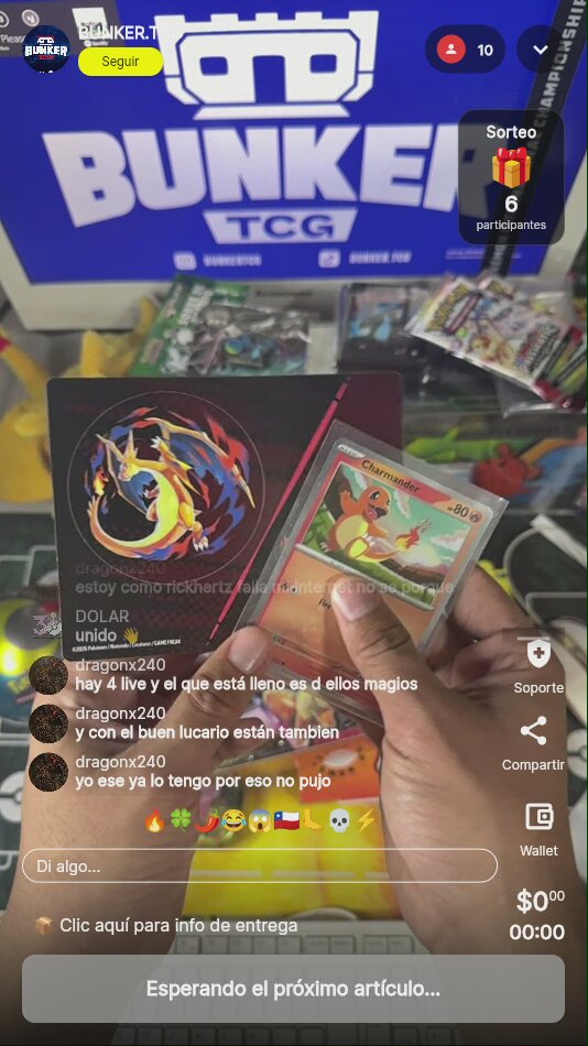 Pokémon Charmander carta coleccionable